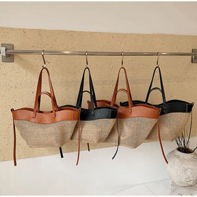 Bolsa Palha Trançada - Elegância e Sofisticação