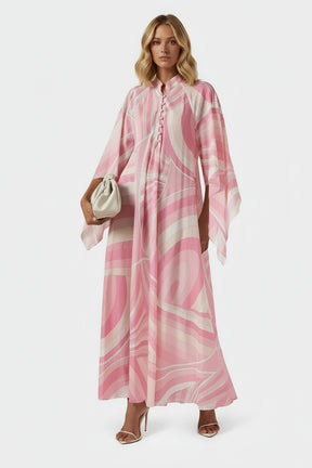 Vestido Longo Fluido Estampado
