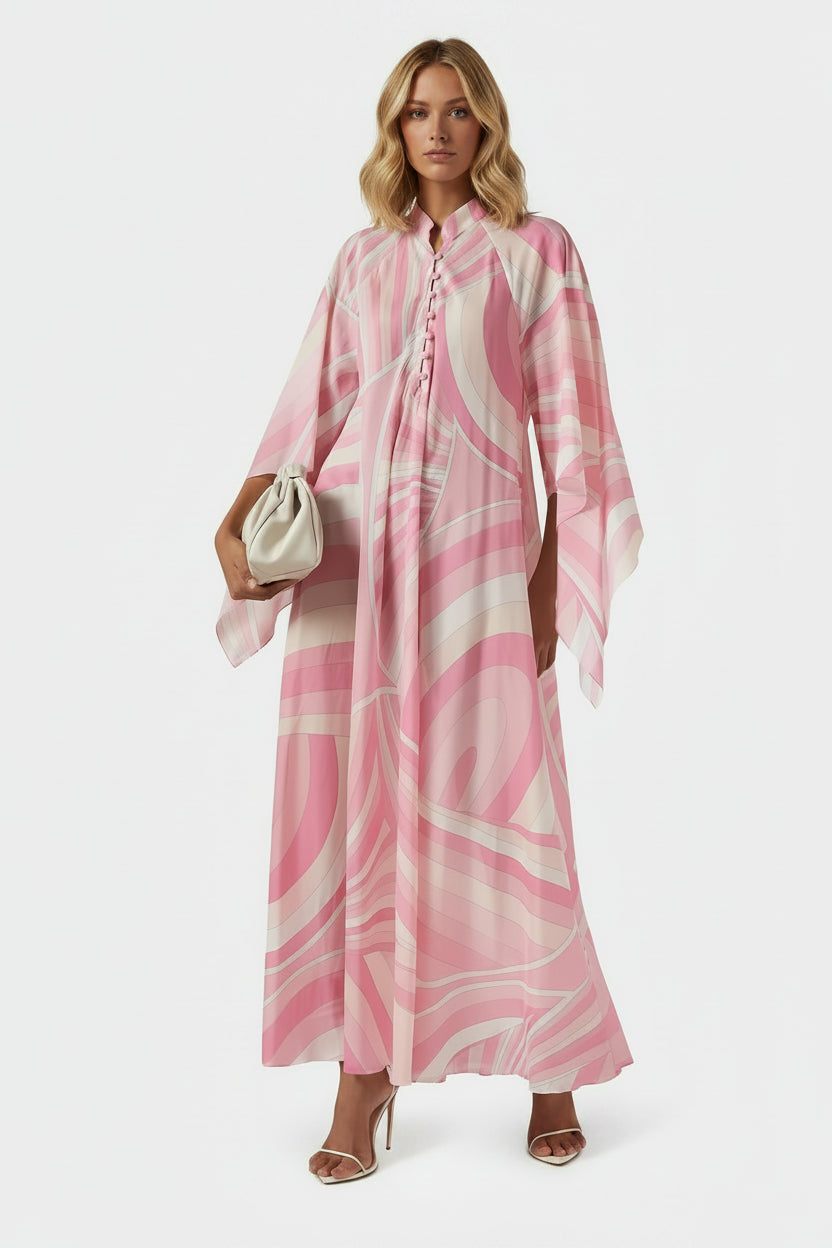Vestido Longo Fluido Estampado