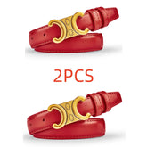 Cintos Duas Unidades - Couro Legítimo Celine  - Fivela