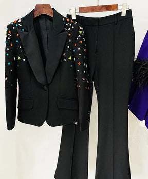 Blazer Bordado com cristais - Alta Costura