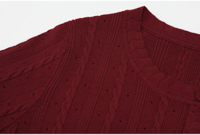 Conjunto Elegante em Tricot com Manga Curta e Saia