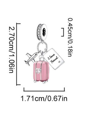 Berloque de Prata 925 – Coração, Flor, Trevo e Tartaruga