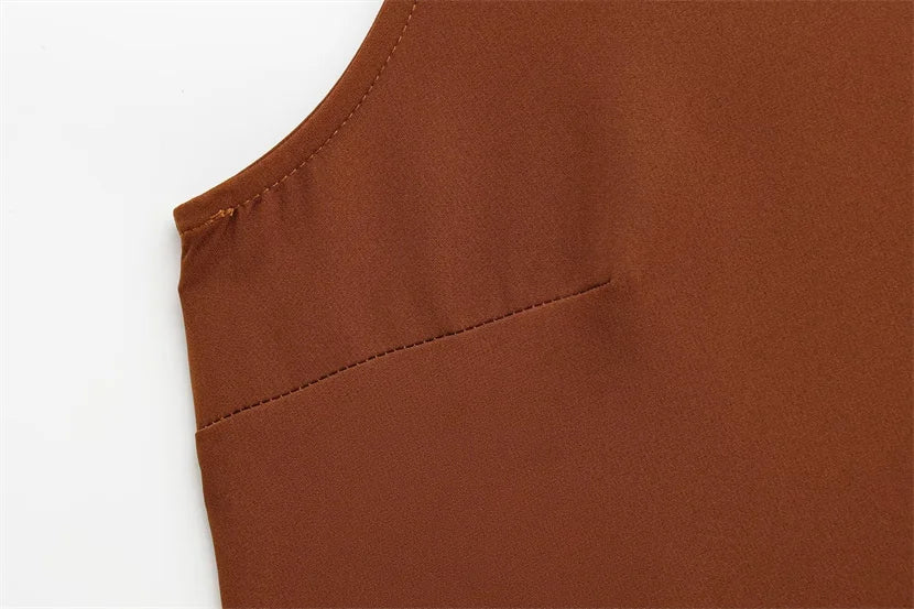 Vestido Midi sem Mangas – Elegância Casual