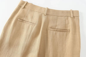 Calça Reta – Linho  Premium, Elegante e Confortável
