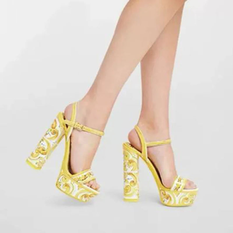 Sandália Plataforma DG – Salto Alto 14cm