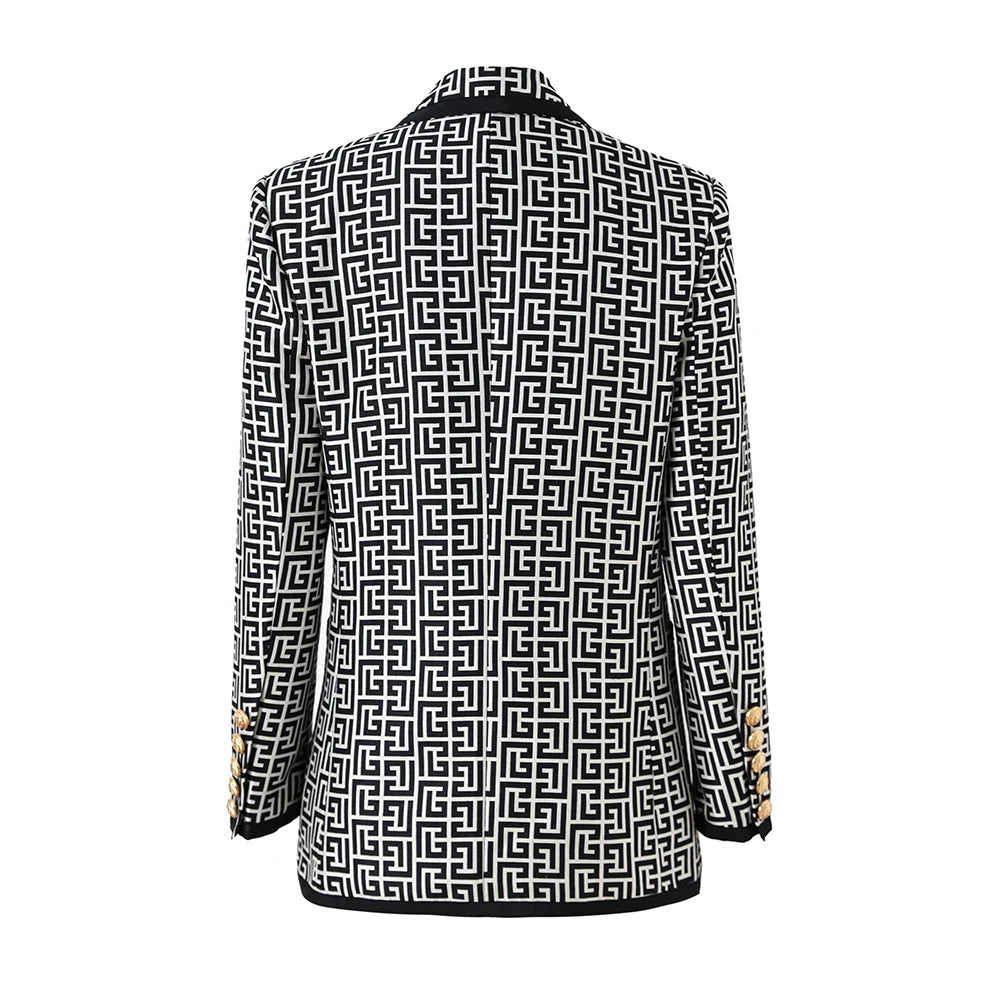 Blazer Com monograma alongado