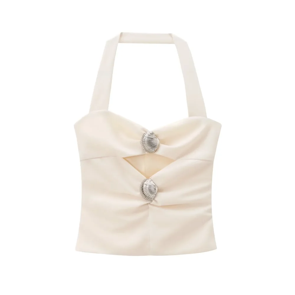 Regata Frente única com Detalhes busto - Novidade