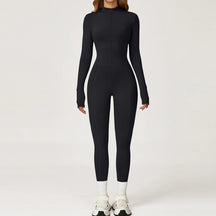 Macacão Térmico de Inverno com Forro Aconchegante e Modelagem Esculpida – Peça Única para Treino, Conforto e Estilo