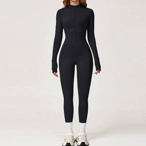 Macacão Térmico de Inverno com Forro Aconchegante e Modelagem Esculpida – Peça Única para Treino, Conforto e Estilo