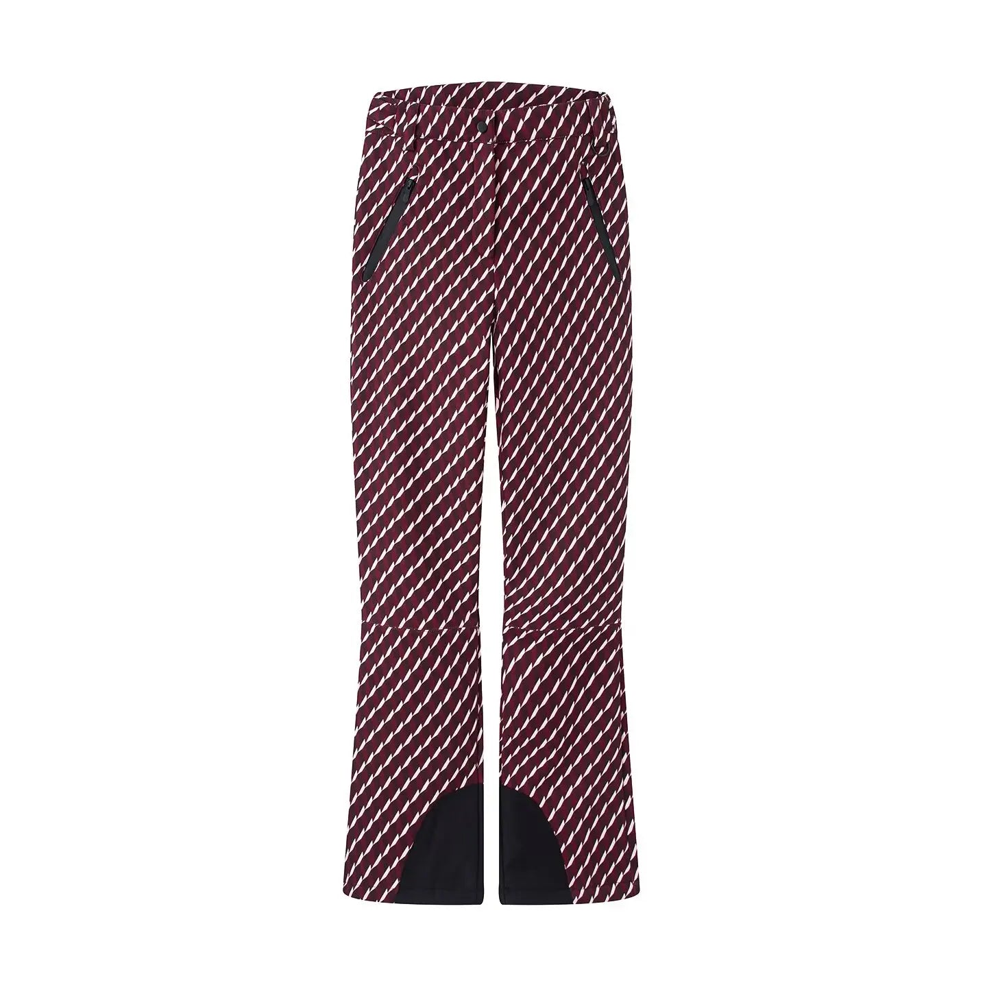 Conjunto Feminino de Inverno para Ski – Parka Acolchoada com Capuz e Calça Impermeável Corta-Vento