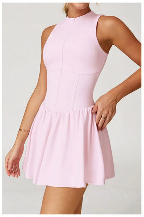 Vestido Esportivo com Saia Integrada – Conforto, Antiamassado e Secagem Rápida