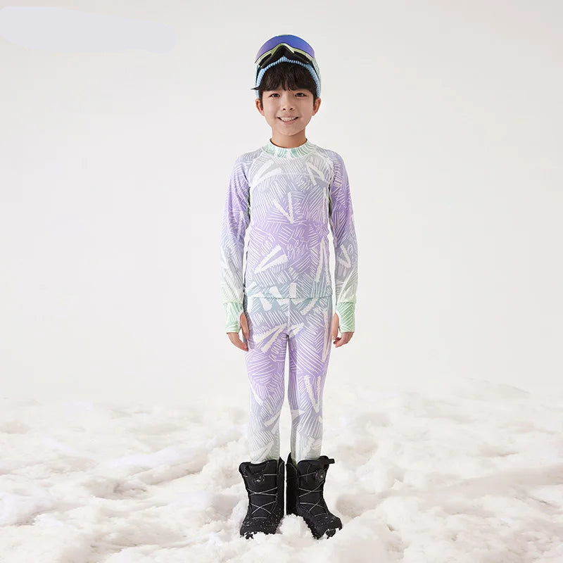 Conjunto Térmico Infantil Ultra Suave: Camada Base de Secagem Rápida
