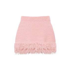 Conjunto em Tricô Vazado – Saia Mini + Camisa