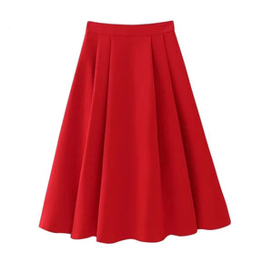 Saia Midi Alfaiataria elegante