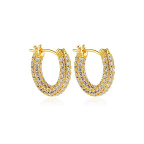 Brincos de Argola – Aço Inoxidável Banhado a Ouro