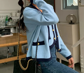 Conjunto Cardigan e Regata tricô