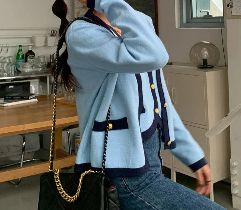 Conjunto Cardigan e Regata tricô