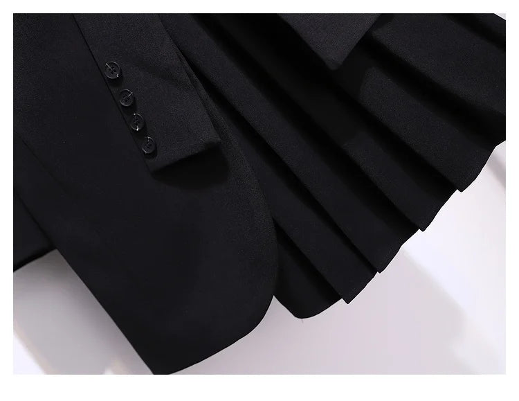 Vestido Com cinto Detalhe pregas - Elegante