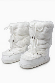 Botas de Neve com Peles Sintéticas – Plataforma Elegante e Conforto Aveludado