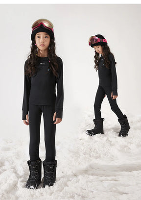 Conjunto Térmico Infantil Ultra Suave: Camada Base de Secagem Rápida