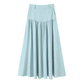 Conjunto – Colete Sem Mangas + Saia plissada com Bolsos