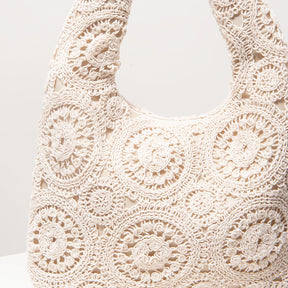 Bolsa de Ombro Trançada Vazado Artesanal – Estilo Premium para Praia e Viagens