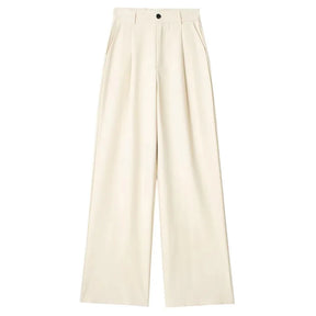 Calça de Alfaiataria Listrada – Cintura Alta e Silhueta Wide Leg Elegante