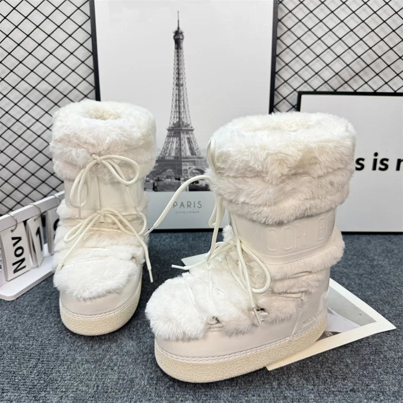 Bota de Inverno Aveludada Antiderrapante- Coleção SKI