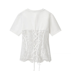 Blusa com Aplicação de Renda