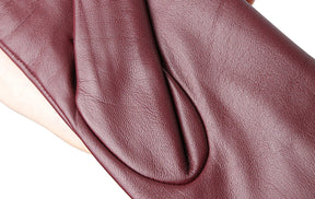 Luvas Femininas em Couro de Ovelha com Forro Aveludado e Toque para Tela – Elegância de Inverno