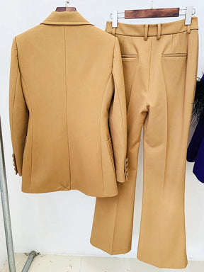 Conjunto de Alfaiataria Blazer Bordado e Calça Slim Fit- Exclusivo Sea Dress