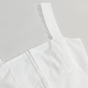 Vestido Elegante de Verão com Decote Quadrado - Leveza e Sofisticação