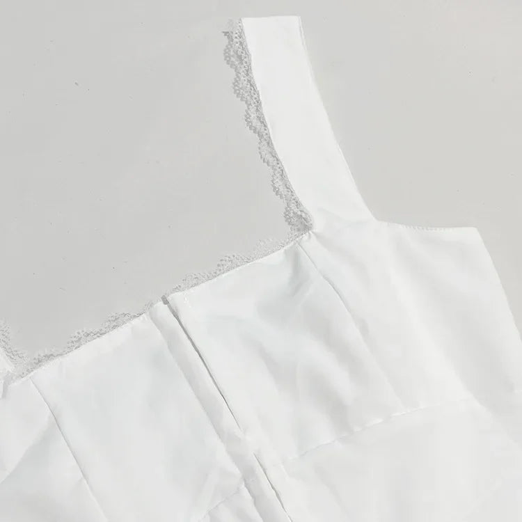 Vestido Elegante de Verão com Decote Quadrado - Leveza e Sofisticação