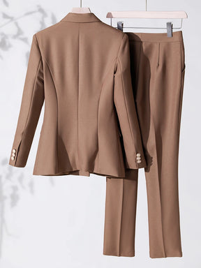 Conjunto elegante Blazer e calça alfaiataria