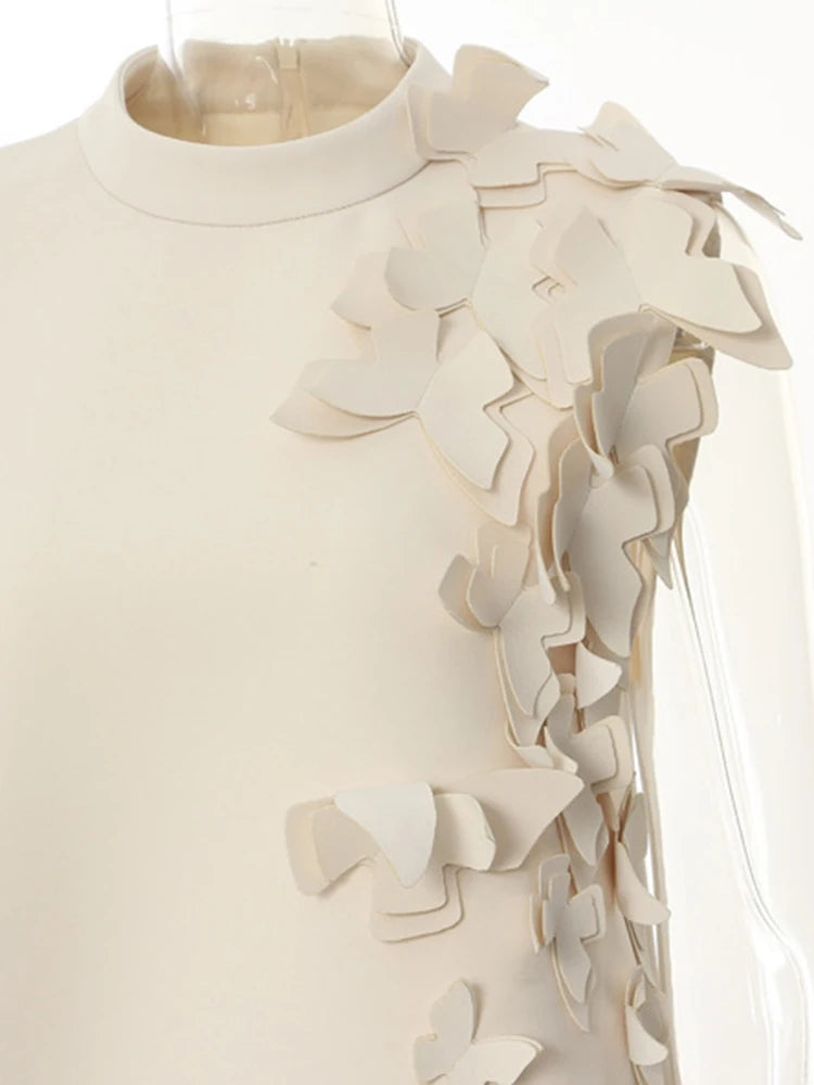 Vestido Alfaiataria com detalhe em flores