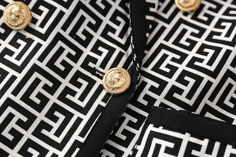 Blazer Com monograma alongado