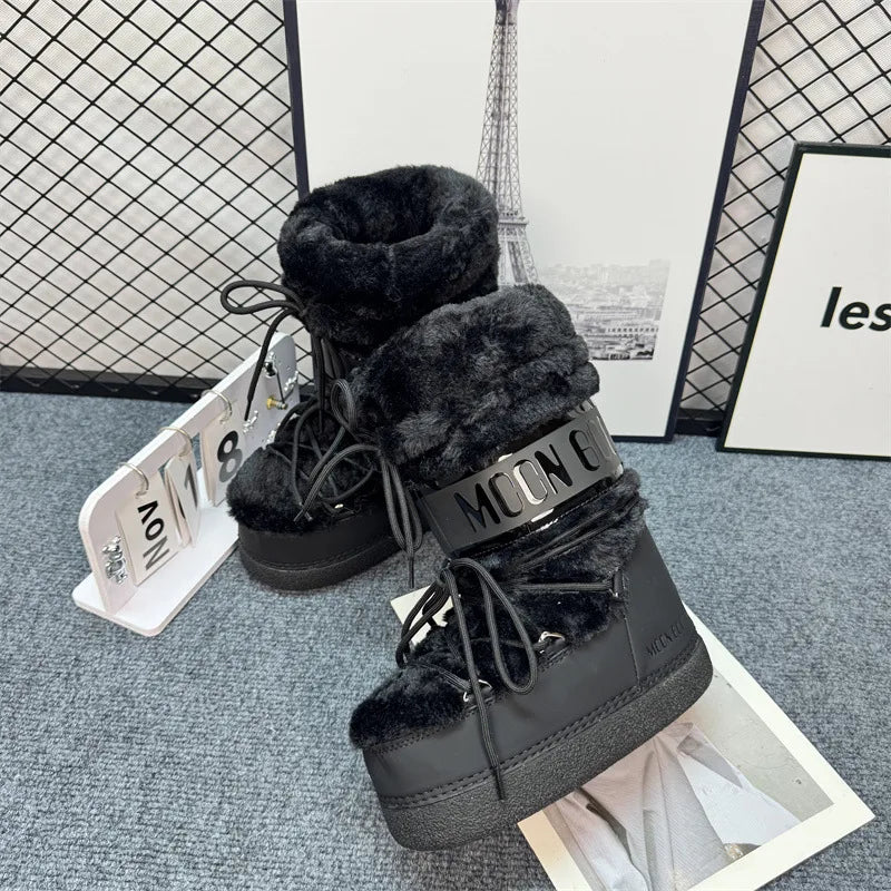 Bota de Inverno Aveludada Antiderrapante- Coleção SKI