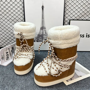 Bota de Inverno Aveludada Antiderrapante- Coleção SKI