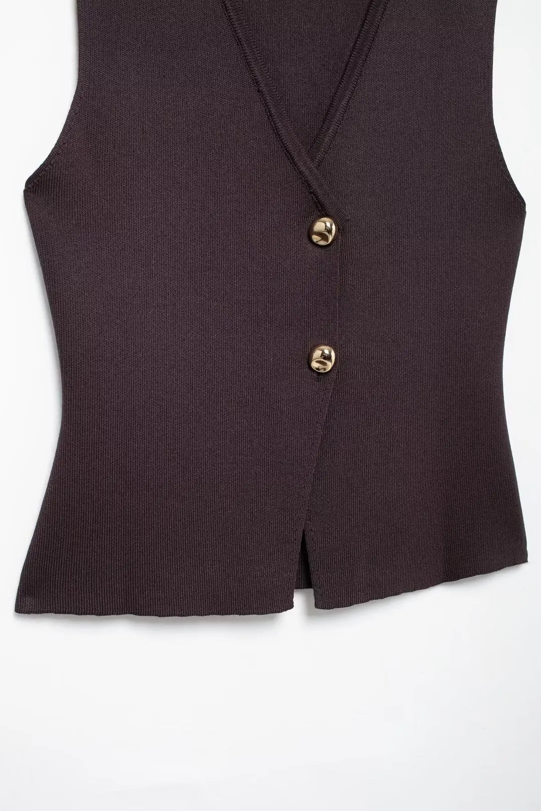 Conjunto – Toque Retrô Elegante, Blusa Tricotada Sem Mangas + Saia Longa Moderna