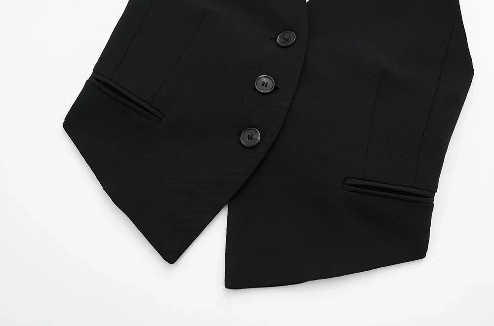 Colete Frente única Com detalhe nas costas