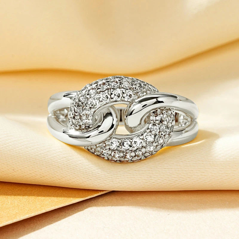 Anel de Luxo – Banhado a Ouro 14k