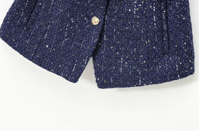 Colete Tweed com Cinto – Elegância e Estilo Atemporal