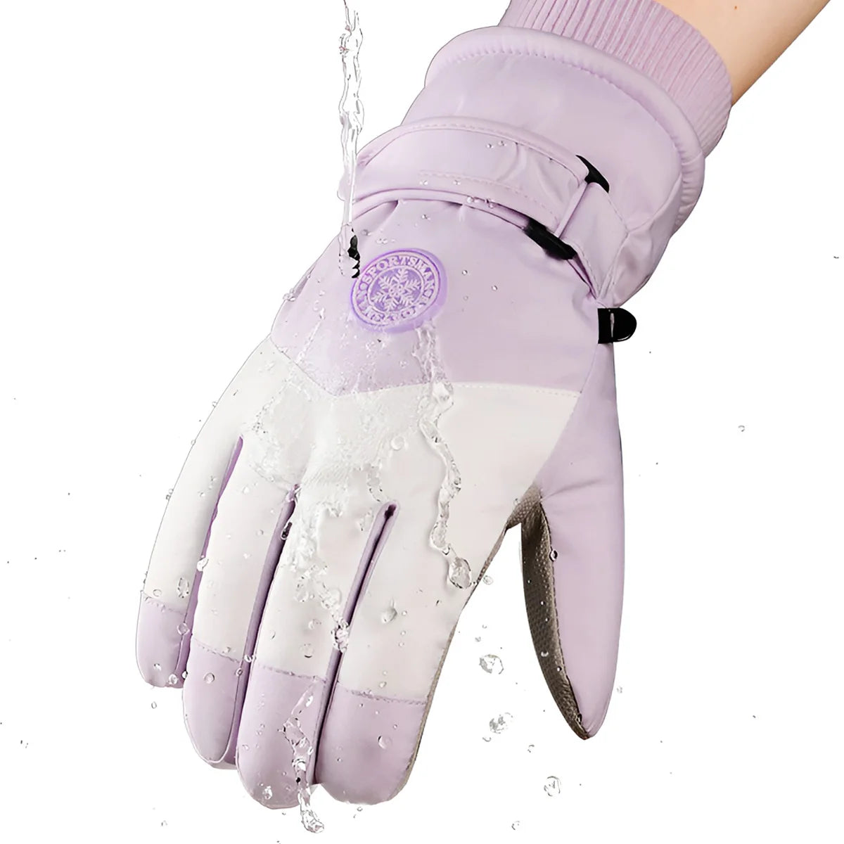 Luvas de Inverno para Esportes com Isolamento Térmico e Proteção Antiderrapante
