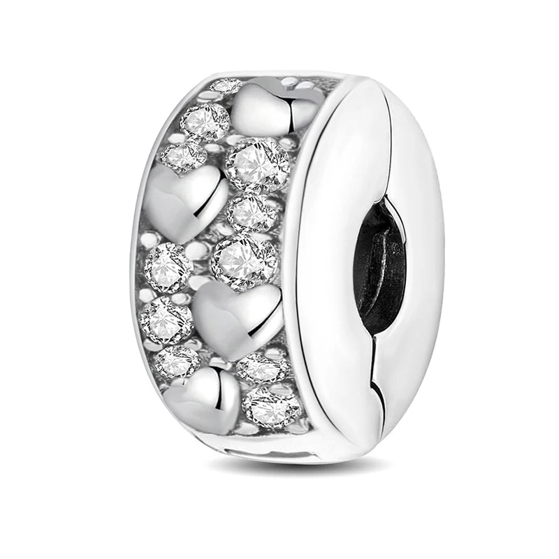 Berloque de Prata 925 – Coração, Flor, Trevo e Tartaruga