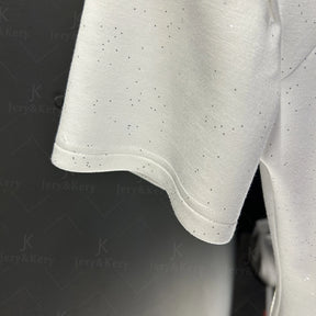 T-shirt Bordada Con detalhes - algodão