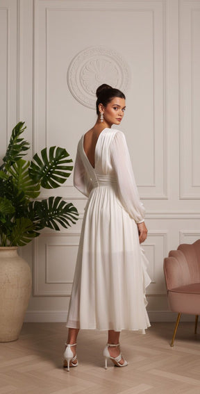 Vestido Midi Romântico com Renda – Estilo e Sofisticação