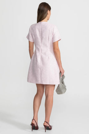 Vestido A-Linha com Laço e Pedrarias Bordadas à Mão – Elegância e Sofisticação