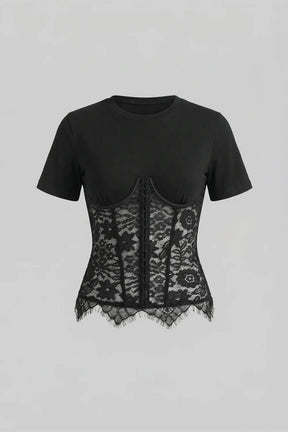 Blusa com Aplicação de Renda