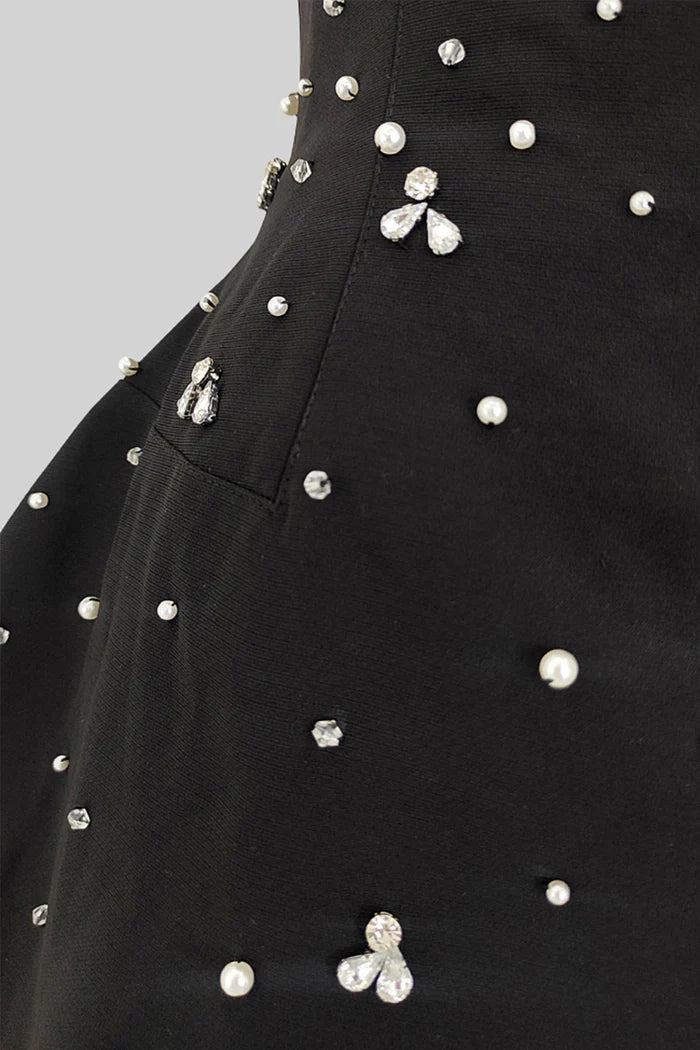 Vestido com Detalhes Bordado a Mão